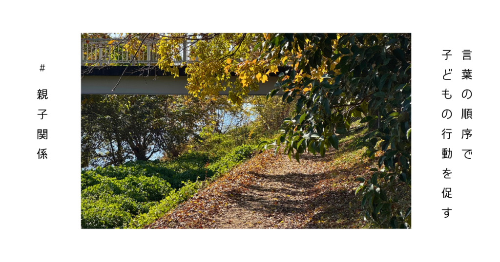 秋の川沿いの道の画像