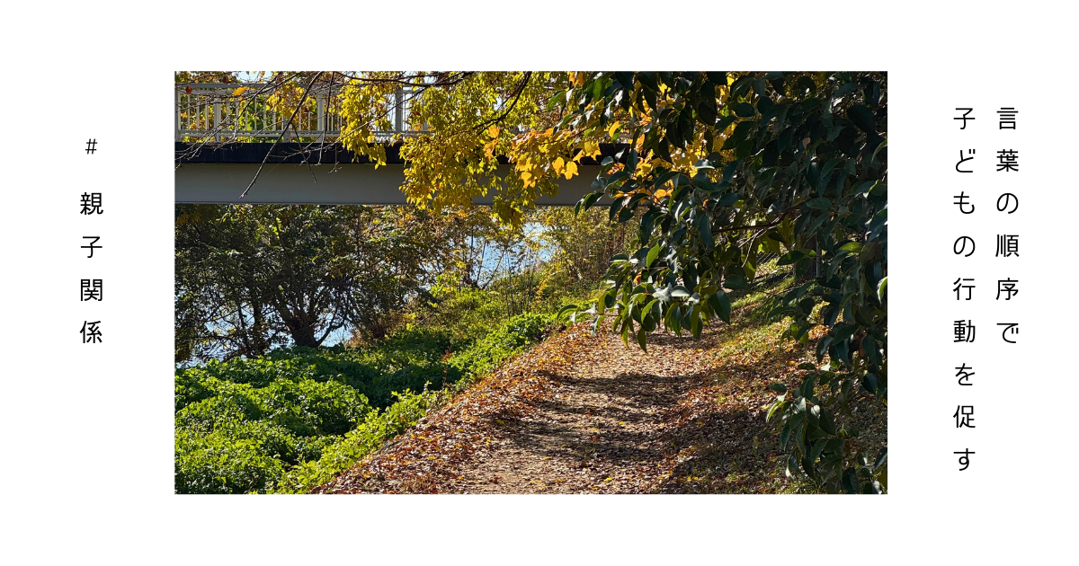 秋の川沿いの道の画像